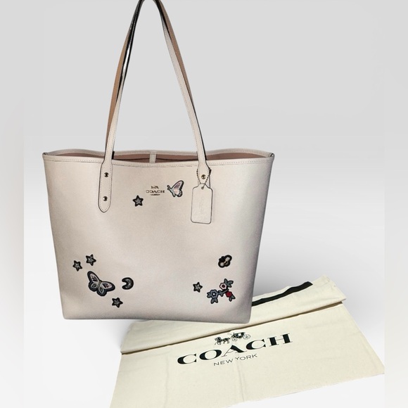 Coach Handbags - Coach City Tote with Souvenir Embroidered Butterfly and Stars & Dust bag (2017)